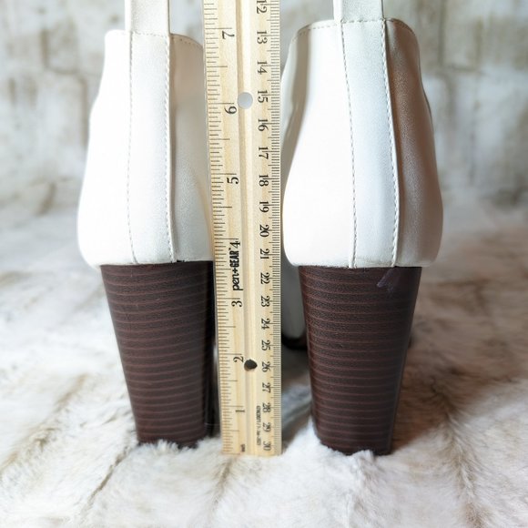 Brand New White Split Sides western cowboy Ankle Boots - Picture 5 of 8